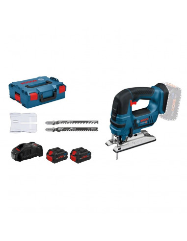 Scie Sauteuse Bosch Gst 18 V-Li B + 2 Batteries 8ah + Chargeur + Coffret L-Boxx