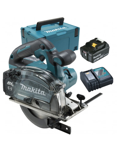 Scie Circulaire À Métaux 18 V Makita 2x5ah Dcs553rtj Makpac