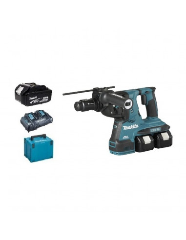 Perforateur Sans Fil Makita Lacme Sds 2X18v + 2 Batteries 5ah + Chargeur + Coffret Makpak