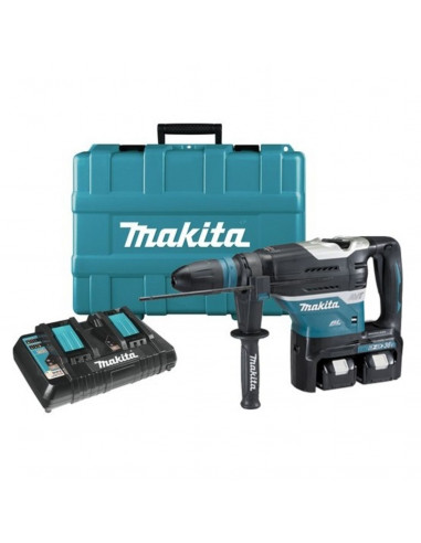 Pack Perforateur Sans Fil Makita Sds-Max + 2 Batteries 6ah + Chargeur Rapide